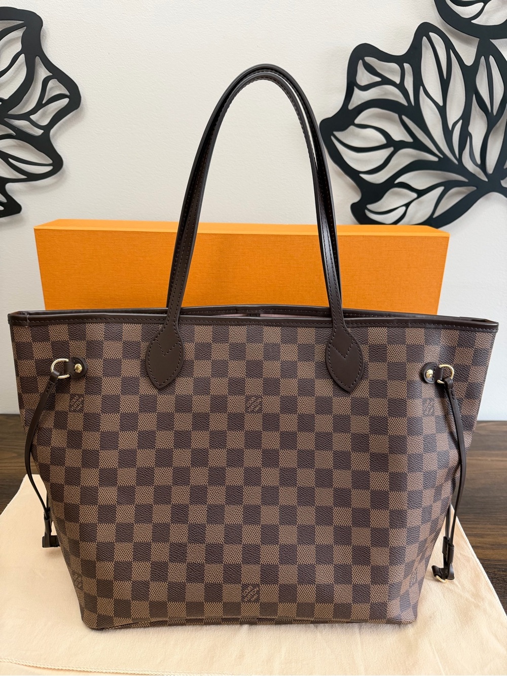 Louis Vuitton Brown Damier Ebene Neverfull Tote - Picture 2 of 13
